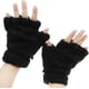thumbnail image 4 of Guantes de pata de gato sin dedos, de piel sintética y felpa, cálidos guantes de medio dedo para invierno, bonitos guantes de cosplay con pata de gato, guantes de felpa peludos para mujeres y niñas., 4 of 4