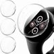 thumbnail image 1 of wonima02 3-Pack for Google Pixel Watch 3/2/1 41mm Screen Protector Case, [Anti-Scratch] All-Around Protective Soft TPU Bumper Cover -Clear+Clear+Clear, 1 of 1