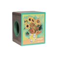 thumbnail image 1 of Rascador de cartón para gatos FluffyDream con forma de girasoles, color verde, 1 of 7