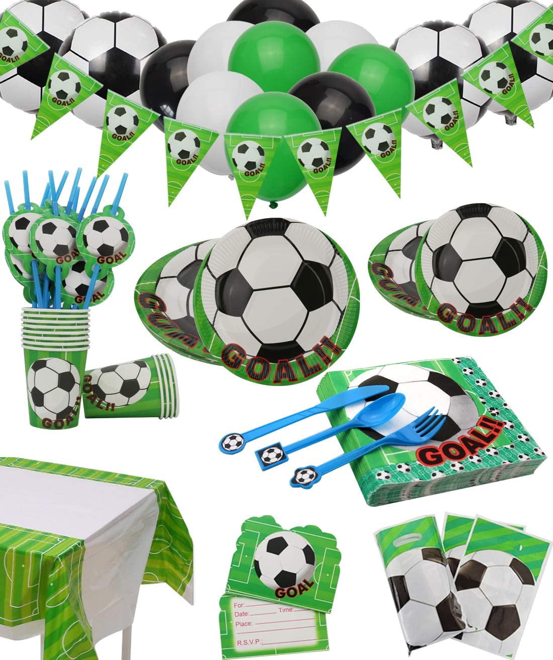Plus Party Planning Checklist by Mikes Super Store Soccer Ball Party Supplies Bundle Pack for 16 with 18 Inch Soccer Ball Balloon Plus Party Planning Checklist by Mikes Super Store Soccer Ball Party Supplies Bundle Pack for 16 with 18 Inch Soccer Ball Balloon