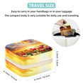 thumbnail image 4 of PhooArto Small Jewellery Box, Sunset Tulip Floral Landscape Portable Travel Mini Jewelry Case for Women Leather Ring Organizer, 4 of 5