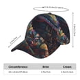 thumbnail image 2 of Sikiie Colorful Patterned Snake Unisex Vintage Washed Unstructured Baseball Cap Soft Cap Adjustable Unisex Baseball Hat Dad Hat, 2 of 6