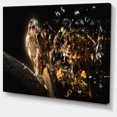 thumbnail image 2 of Falcon avec Bec Ouvert - Art Mural sur Toile Animal, 2 of 3