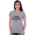 thumbnail image 4 of US Air Force My Hero Airman Daughter Women's T Shirt Ladies Tee Brisco Brands L, 4 of 5