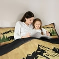 thumbnail image 5 of Homewish Wild Animal Bear 7 Pieces Bedding Comforter Set,Natural Landscape Mountain Full Bedding Set,Beige Brown Green Fitted Sheet Flat Sheet For Adults,Breathable Home Decor Reversible, 5 of 9