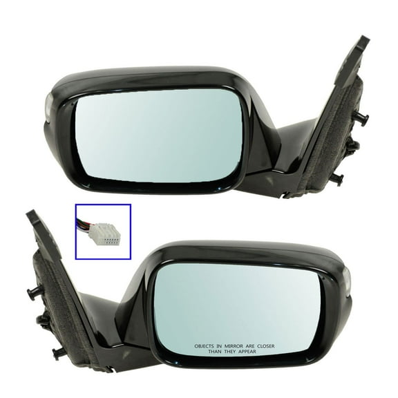 TRQ Mirror Power Heated Memory Turn Signal Left Right PAIR for 07-09 Acura MDX MRA09297