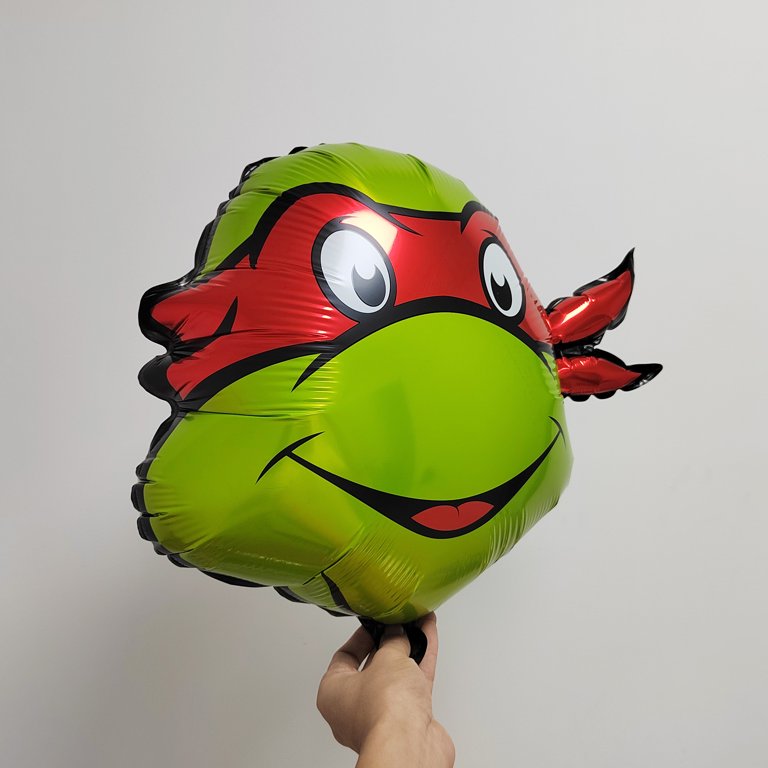 Turtle Number 4 Piñata - 16 Inch Green Turtle Birthday Decor With Stick, Blindfold, Confetti