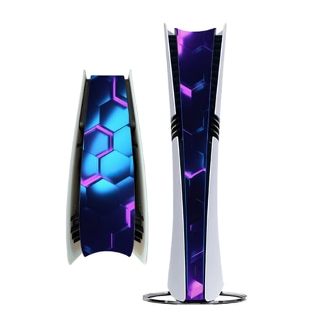 Middle Skin Sticker Compatible with PlayStation 5 Pro Console - Decorative Dust-Proof Protective Strip Accessory for PS5 Pro-Multicolor-09
