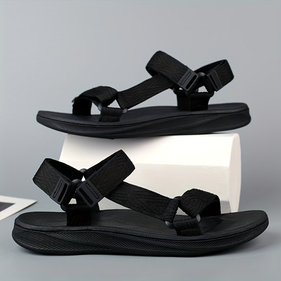 New Men'S Outdoor Sports Sandals Soft Sole Lightweight Open-Toe Casual Sandals Durable Non-Slip Outdoor Hiking Travel Sandals Comfortable Beach Water Shoes Spring Summer Sandals