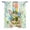 EasterYW0639, variant on Happy Easter Sheer Curtains 54 Inch Length Rod Pocket Semi Transparent Light Filtering Window Drapes for Kitchen Bedroom Living Room,2 Panels, Rustic Floral Easter Rabbits with Eggs Basket