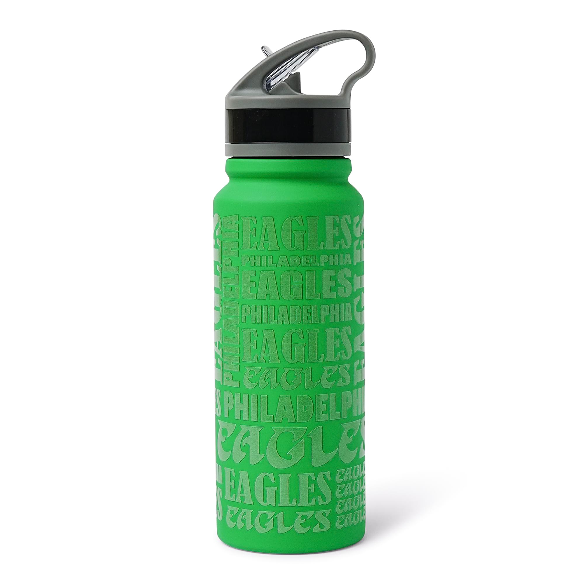 Philadelphia Eagles Replay 25-Ounce Stainless Steel Flip-Top NFL Water Bottle