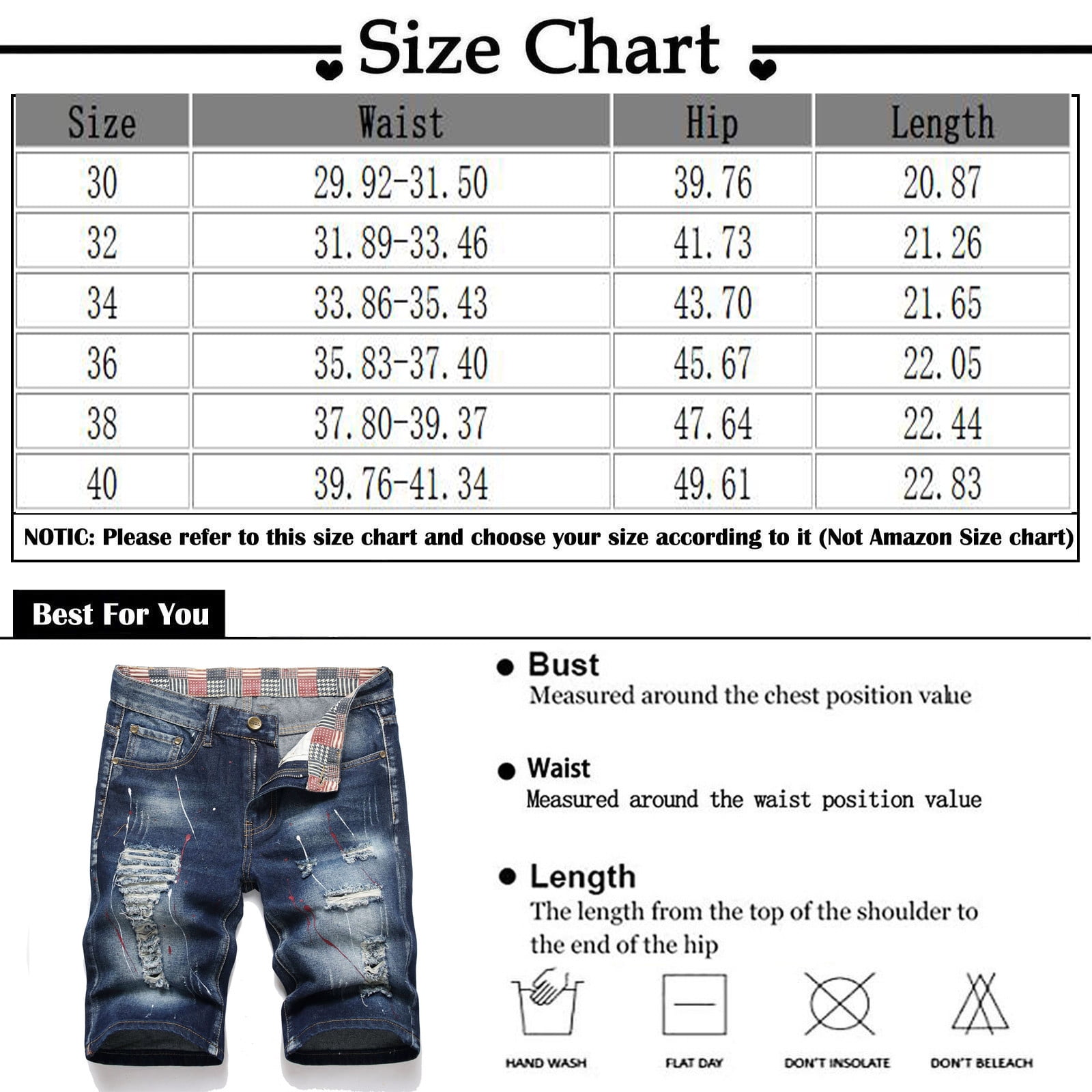 mens denim shorts 38 waist