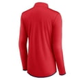 thumbnail image 3 of Women's Fanatics Red Washington Nationals Corner Quarter-Zip Top, 3 of 3