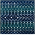 thumbnail image 5 of Rugs.com Moroccan Trellis Collection Rug – 4 Ft Square Navy And Teal Medium Rug Perfect For Living Rooms, Kitchens, Entryways, 5 of 5