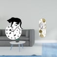 thumbnail image 2 of Reloj de pared,Reloj de pared de gato para sala de estar,dormitorio decorativo.,Espejo de pared,Espejo decorativo nórdico para colgar en la pared,Espejos de pared de metal decorativos para el, 2 of 8