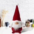 thumbnail image 4 of Adorno de Gnomo de Navidad, adorno de Tomte sueco hecho a mano, estante de cocina para casa, granja, decoración de bandeja escalonada, 4 of 5