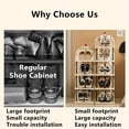 thumbnail image 4 of Clearance!Multifunctional Shoe Rack for Home-5-Tier Space Saving Shoe Organizer,Sturdy Shoe Storage Shelf for Living Room,Dormitory & Doorway,Simple Design Cabinet with Seam Storage, 4 of 8