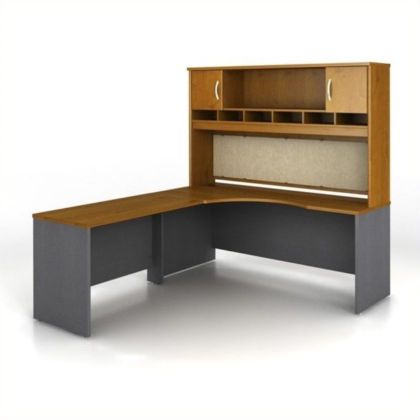 Bush Business Furniture Series C Lh L Shaped Desk In Natural Cherry Walmart Com Walmart Com