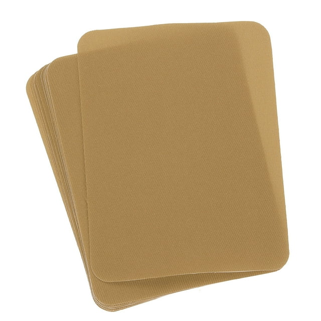 Parches de tela Uxcell termoadhesivos Caqui 4.9"x3.7" para ropa Paquete de 10