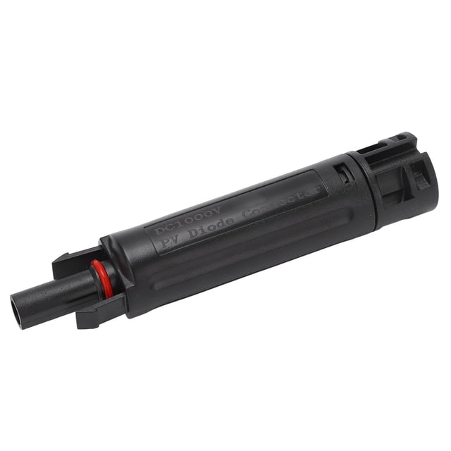 Solar Fuse Holder PV Panel Cable Connector IP68 Waterproof DC 1000V Silver T2 Copper Flame Retardant