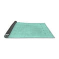 thumbnail image 2 of Ahgly Company Indoor Round Solid Light Blue Modern Area Rugs, 4' Round, 2 of 4