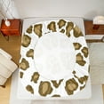 thumbnail image 5 of Manfei Brown Leopard Print Twin Sheet Sets for Girls, Cheetah Print Twin Fitted Sheet, Cartoon Animal Theme Flat Sheet, Super Cozy Room Decor 3-Piece, 5 of 7
