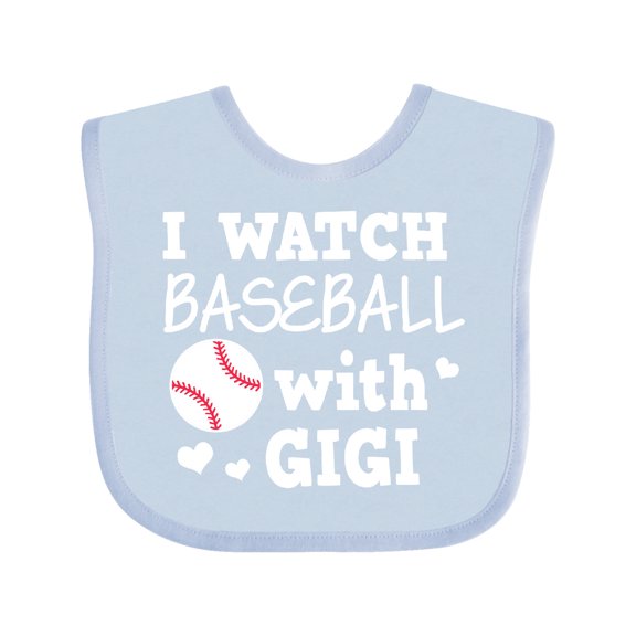 Inktastic I Watch Baseball with My Gigi Boys or Girls Baby Bib