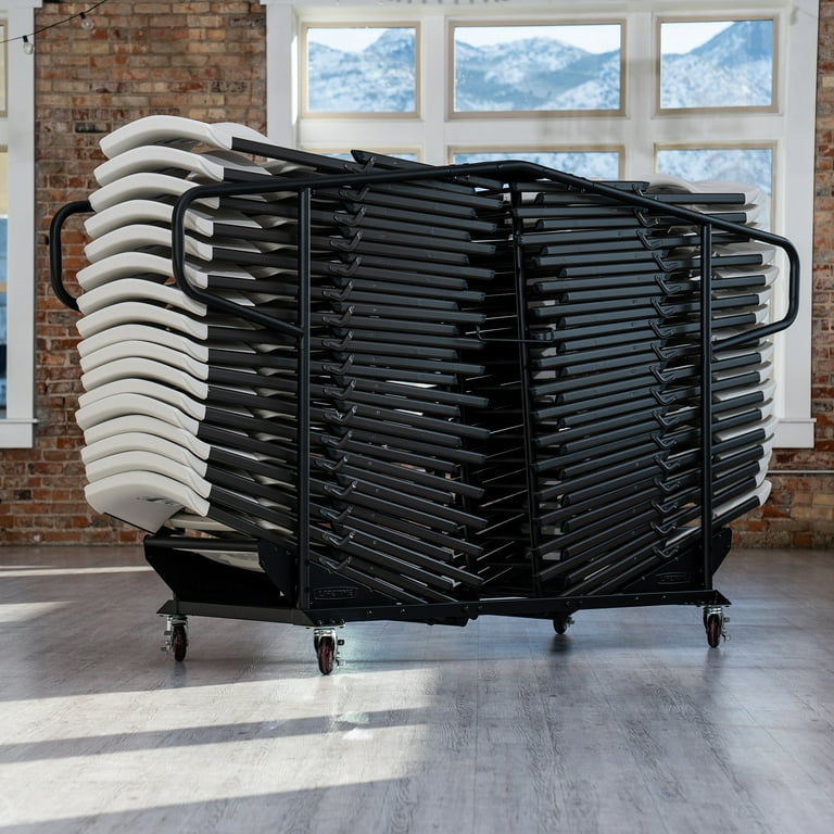 Lifetime Heavy Duty Folding Chair Utility Cart with Wheels, Dolly