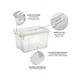 thumbnail image 5 of Caja de Almacenamiento con Tapa y Asas de Seguridad AGBOX | Transparente | Cap. 25L | Resistente y Práctica para Organizar tu Espacio, 5 of 5