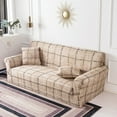 thumbnail image 2 of Dowbom 1-Piece Printed Sofa Slipcover,Stretch Sofa Cover with Elastic Bottom Furniture Protector Washable Anti-Slip Soft Couch Cover for Living Room Bedroom Decoration-4 Seater(235-300cm)-I, 2 of 7