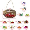 thumbnail image 2 of Colgador De Puerta De Madera Para Coche, Cartel De Bienvenida De Temporada Para Puerta Con 15 Colgantes Intercambiables Hechos A Mano, Placa Colgante Para Puerta, Tablero De Regalo Moyic HA038412-00, 2 of 6