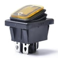 thumbnail image 4 of Interruptor de encendido/apagado amarillo de iluminado 250V 125V Zulema Interruptor basculante marino, 4 of 7