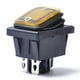thumbnail image 4 of Interruptor basculante impermeable universal de 12 V, interruptor basculante DPST de 4 pines y 2 posiciones Amarillo Macarena Interruptor basculante marino, 4 of 7
