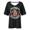 thumbnail image 4 of PVCS Womens Tops Women's Casual Retro Style Casual Printed Short Sleeve Blouse V-Sleeve Blouse/Shirt, 4 of 4