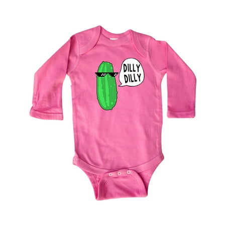 

Inktastic Dilly Dilly Chill Dill Gift Baby Boy or Baby Girl Long Sleeve Bodysuit