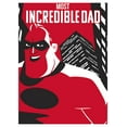 thumbnail image 2 of Men's The Incredibles 2 Most Incredible Dad Skyscraper  Long Sleeve Shirt White 2X Large, 2 of 4