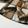 thumbnail image 6 of Tiijoy Infant Boys Casual Outfits Plaid Long Sleeve Hooded Shirt Pants Set, Sizes 0-6, 6 of 8