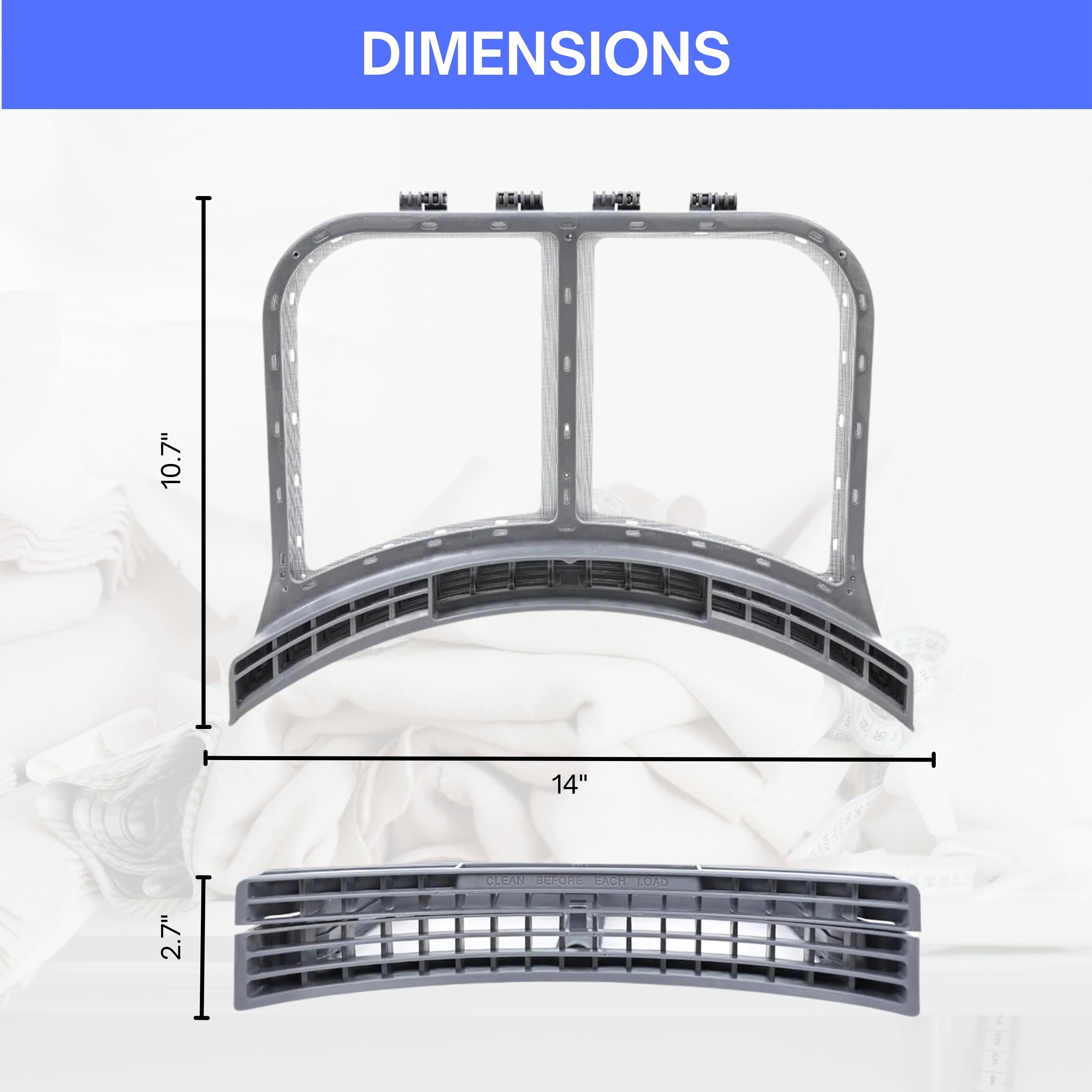 Nispira 5304513574 Dryer Lint Screen Compatible With Electrolux Frigidaire Dryer Ultra Durable Replacement Repair Parts, 1 Pack