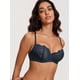 thumbnail image 5 of Sostén DOBREVA de Encaje Transparente Push Up Talla Grande Verde Bosque 34A, 5 of 5