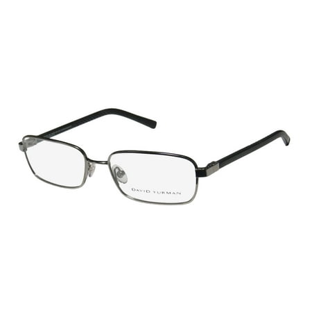 - New David Yurman 615 Mens/Womens Designer Full-Rim Titanium Gunmetal / Black Titanium Sleek Made In Japan Frame Demo Lenses 55-17-135 Eyeglasses/Spectacles