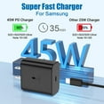 thumbnail image 2 of 45W USB C Super Fast Charger for Lenovo Tab M9 Super Fast PPS Wall Charger with 6ft USB C Cable - Black, 2 of 5