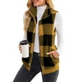 thumbnail image 5 of AherBiu Fleece Vests for Women Zip up Stand Collar Fuzzy Warm Sleeveless Jackets Waistcoat with Pockets, 5 of 7