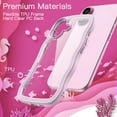 thumbnail image 3 of JETech Wavy Case for iPhone 17 6.3-Inch, Cute Wave Frame Curly Shape Shockproof Phone Cover (Purple), 3 of 6