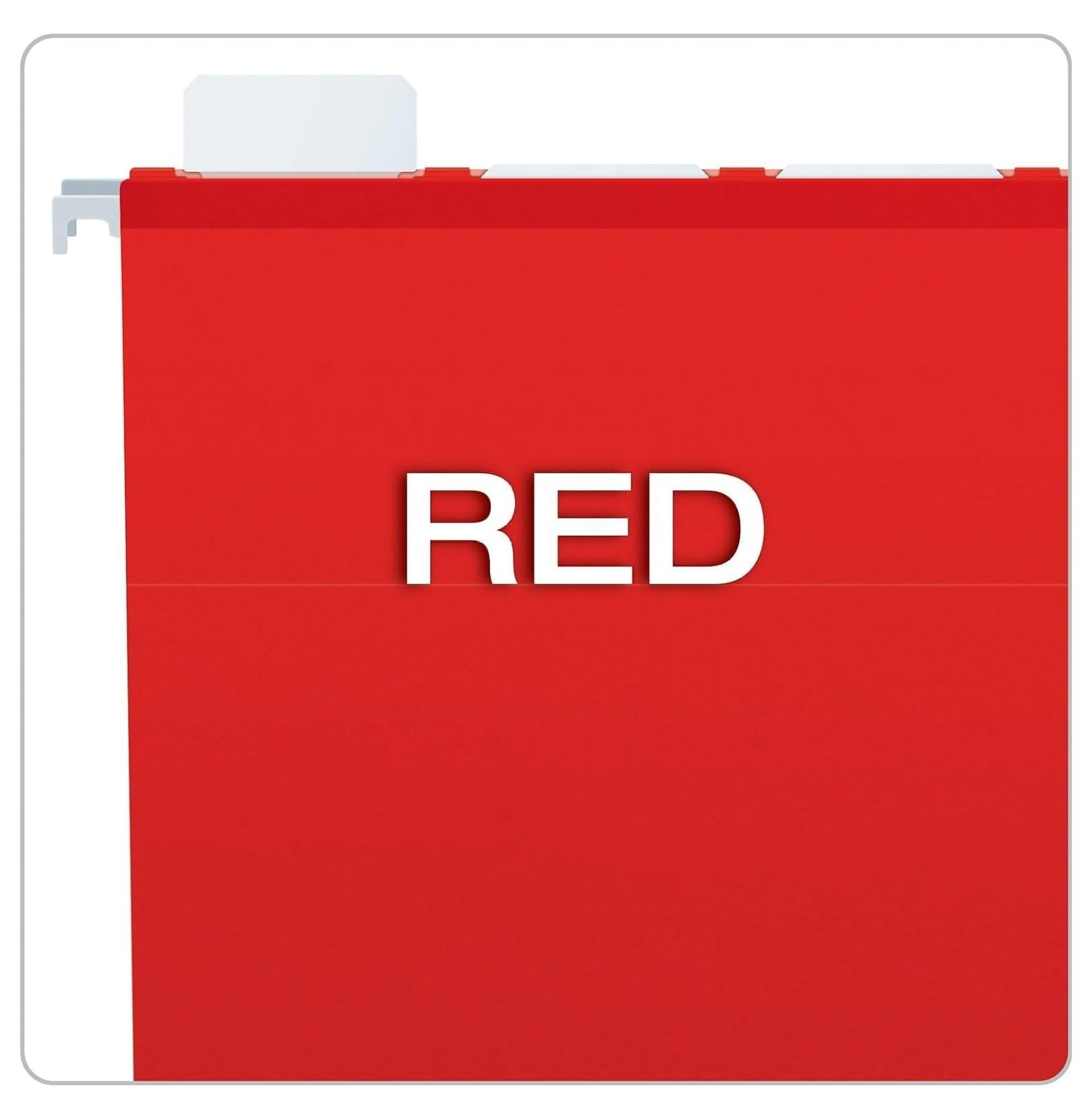 Hanging File Folders Letter Size Red - PFX42623 Ready-Tab Reinforced 5 Tab Folders - 25 Pack - Office & Home Filing Organization