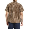 thumbnail image 3 of MODA NOVA Big & Tall Men's Summer Striped Shirts Short Sleeves Button Down Beach Shirt, 3 of 6