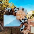 thumbnail image 3 of Blush Brown Cow Print Balloons Cowboy Birthday Decorations Western Farm Party 60pcs 12inch Nude Brown Helium Latex Balloons for Arch Tan Coffee Balloon Farmhouse Country Cowgirl Decor, 3 of 13