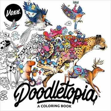 VEXX: Doodletopia: A Coloring Book, 96 pages (Paperback)