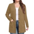 thumbnail image 1 of Womens Puffer Jacket Cardigan Lightweight Soft Knit Cardigan Long Sleeve Lightweight Open Front Button Sweat Shirts 2025 Fall Fashion Cardigans with Pockets Dressy Winter Clothes, 1 of 7