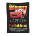 thumbnail image 3 of Manta de forro polar con diseño de Cars Galaxy de Lightning Mcqueen, decoración textil, manta portátil súper suave para cama, edredón para coche, 3 of 5
