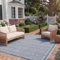 thumbnail image 3 of SAFAVIEH Courtyard Amy Geometric Indoor/Outdoor Area Rug, Navy/Grey, 8' x 11', 3 of 10